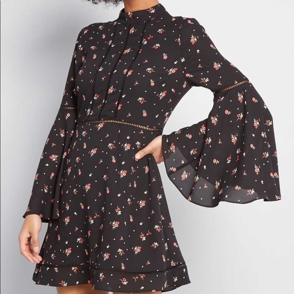 BB Dakota Floral A-line Dress